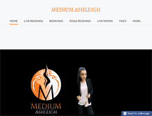 Tablet Screenshot of mediumashleigh.com